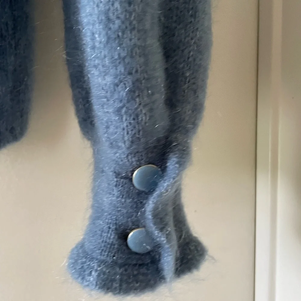 ♦️SOLD♦️Sezane Mia Jumper - Vintage Blue - Picture 4 of 6
